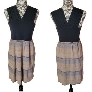 Anthropologie Knitted and Knotted knit top sleeveless midi dress size small